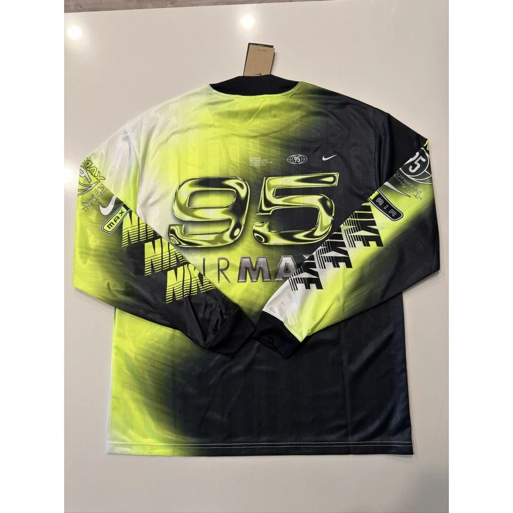 Nike Culture of Football Air Max 95 Dri-FIT Soccer Jersey Men's S Volt